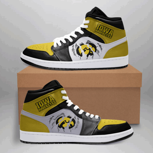 Tubopro Iowa Hawkeyes AJ1 High Sneakers Shoes For Men And Women