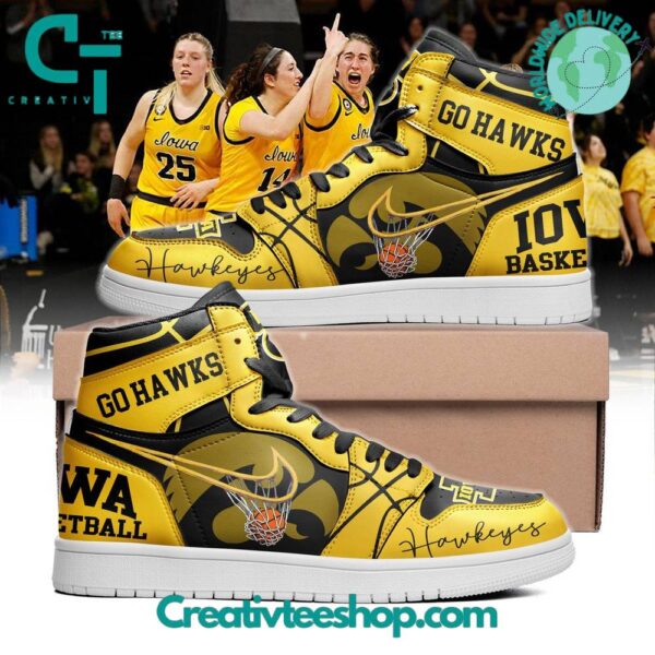 Tubopro Iowa Hawkeyes AJ1 High Sneakers Shoes For Men And Women