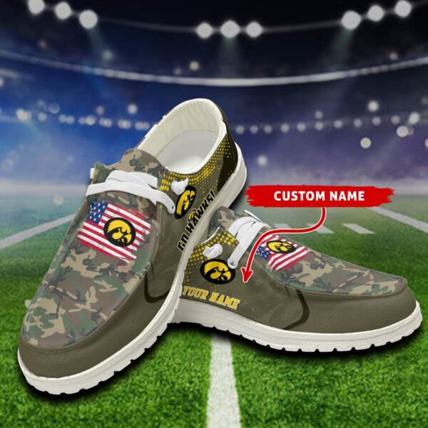 Tubopro Iowa Hawkeyes Personalized Hey Dude Shoes For Men And Women
