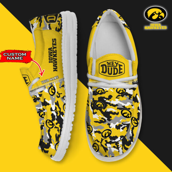 Tubopro Iowa Hawkeyes Personalized Hey Dude Shoes For Men And Women