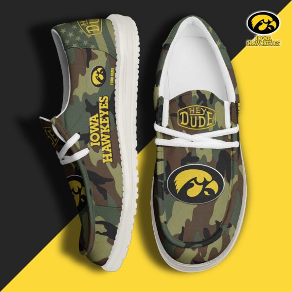 Tubopro Iowa Hawkeyes Personalized Hey Dude Shoes For Men And Women