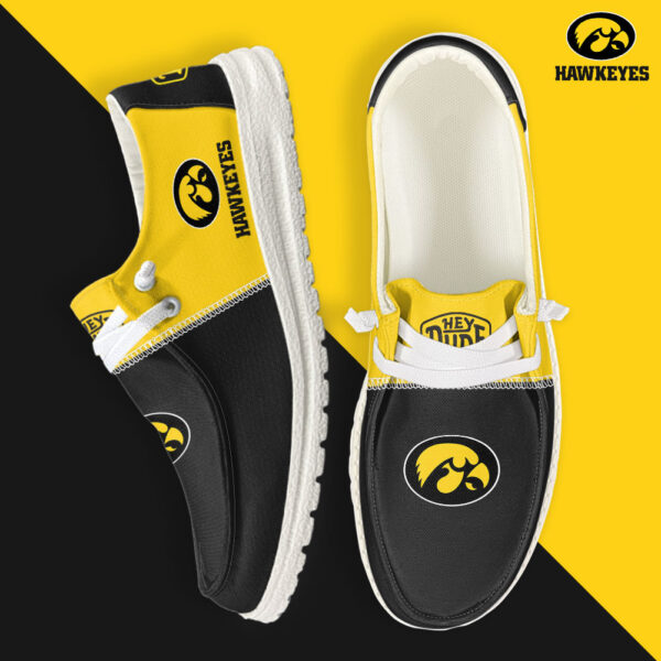 Tubopro Iowa Hawkeyes Personalized Hey Dude Shoes For Men And Women