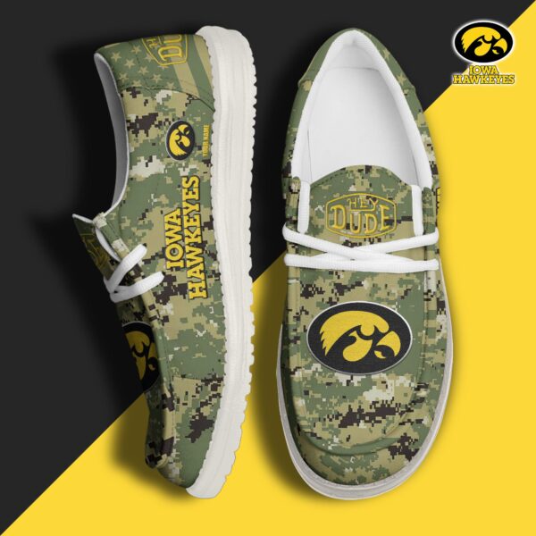 Tubopro Iowa Hawkeyes Personalized Hey Dude Shoes For Men And Women