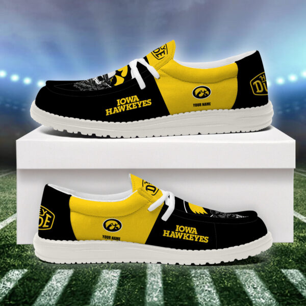 Tubopro Iowa Hawkeyes Personalized Hey Dude Shoes For Men And Women - Image 4
