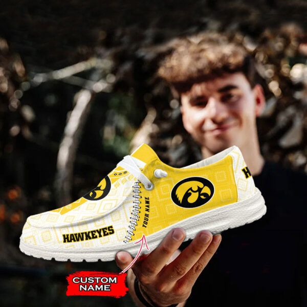Tubopro Iowa Hawkeyes Personalized Hey Dude Shoes For Men And Women