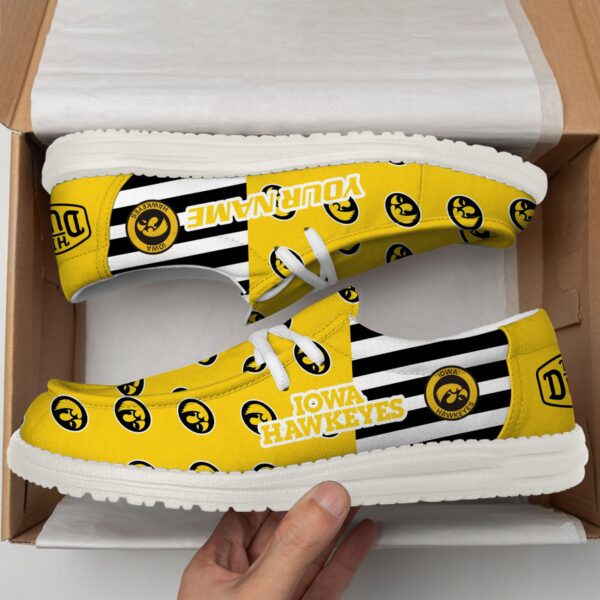 Tubopro Iowa Hawkeyes Personalized Hey Dude Shoes For Men And Women