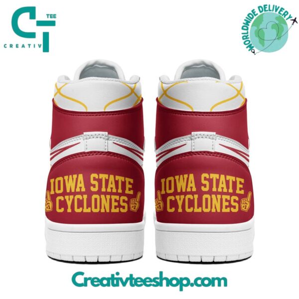 Tubopro Iowa State Cyclones AJ1 High Sneakers Shoes For Men And Women - Image 3