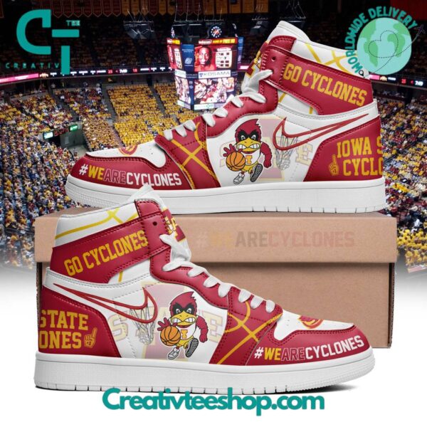 Tubopro Iowa State Cyclones AJ1 High Sneakers Shoes For Men And Women