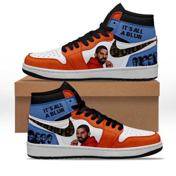 Tubopro Its All a Blur AJ1 High Sneakers Shoes For Men And Women