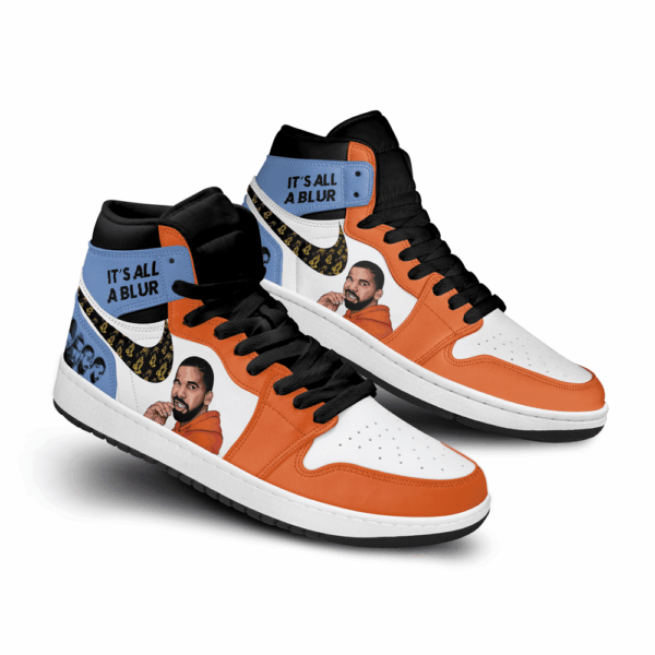 Tubopro Its All a Blur AJ1 High Sneakers Shoes For Men And Women - Image 2