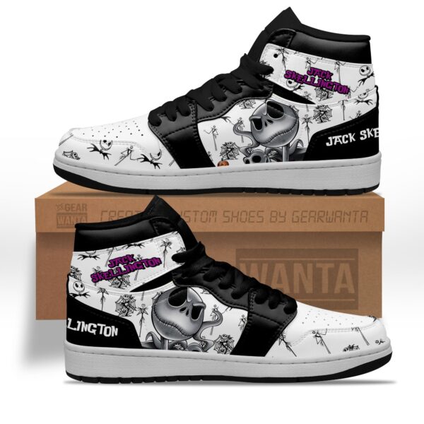 Tubopro Jack Skellington AJ1 High Sneakers Shoes For Men And Women