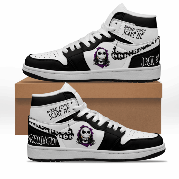 Tubopro Jack Skellington AJ1 High Sneakers Shoes For Men And Women