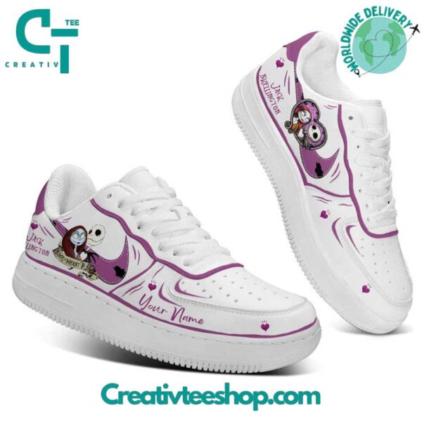 Tubopro Jack Skellington Just Do It Purple Air Low-Top Sneakers Shoes For Men And Women - Image 2