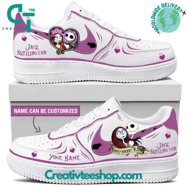 Tubopro Jack Skellington Just Do It Purple Air Low-Top Sneakers Shoes For Men And Women