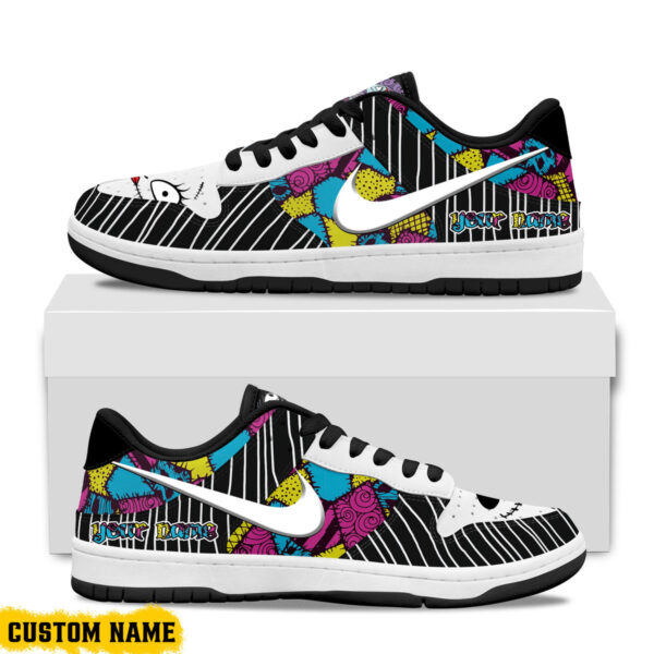 Tubopro Jack Skellington Sally AJ1 High Sneakers Shoes For Men And Women - Image 2