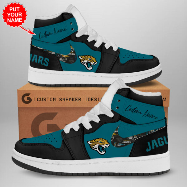 Tubopro Jacksonville Jaguars AJ1 High Sneakers Shoes For Men And Women