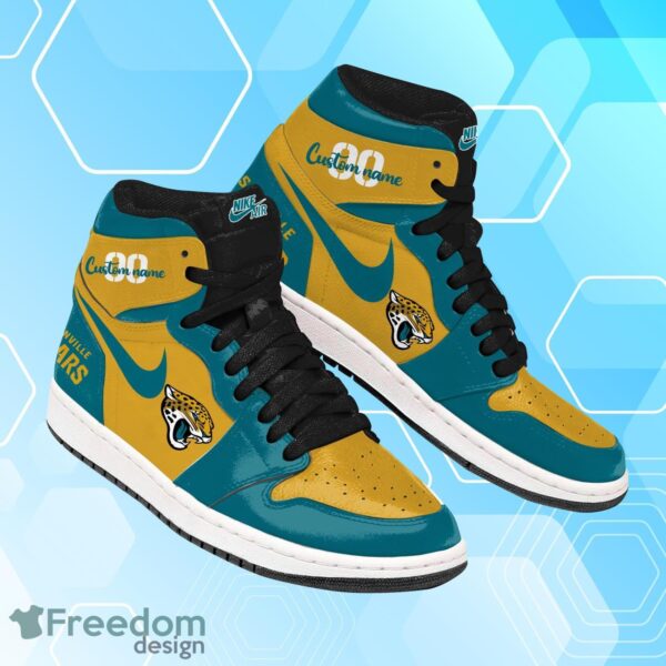 Tubopro Jacksonville Jaguars AJ1 High Sneakers Shoes For Men And Women - Image 2