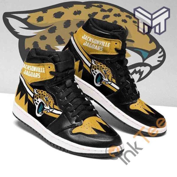 Tubopro Jacksonville Jaguars AJ1 High Sneakers Shoes For Men And Women - Image 2