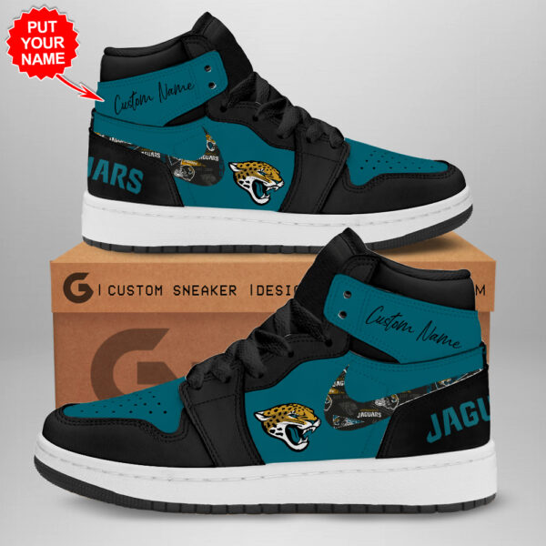 Tubopro Jacksonville Jaguars AJ1 High Sneakers Shoes For Men And Women
