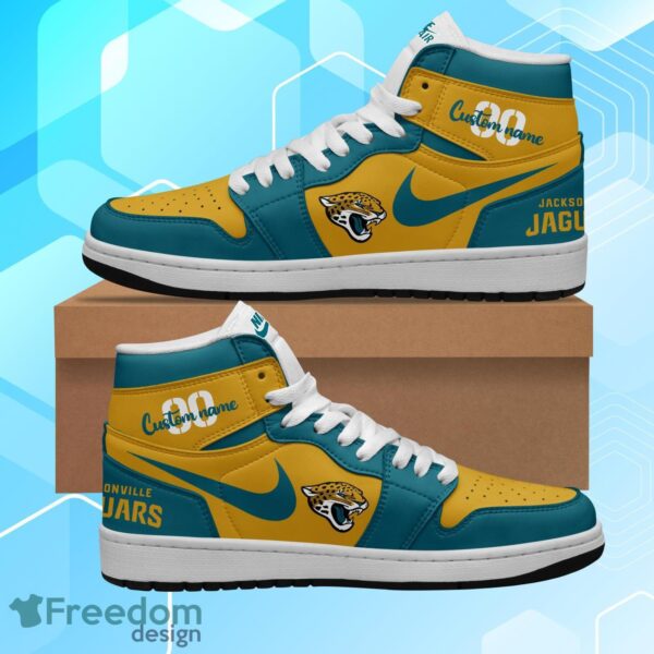 Tubopro Jacksonville Jaguars AJ1 High Sneakers Shoes For Men And Women