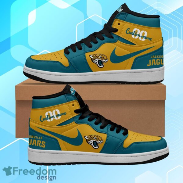 Tubopro Jacksonville Jaguars AJ1 High Sneakers Shoes For Men And Women
