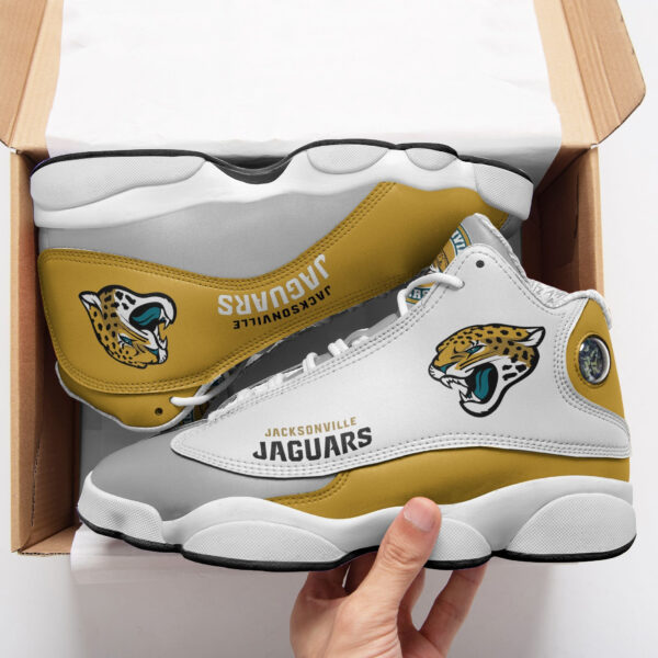 Tubopro Jacksonville Jaguars NFL AJ13 Sneakers Shoes For Men And Women - Image 2
