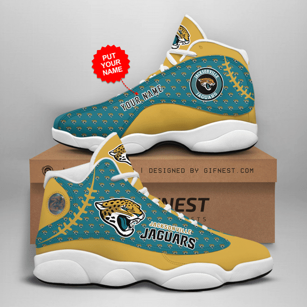 Tubopro Jacksonville Jaguars NFL AJ13 Sneakers Shoes For Men And Women