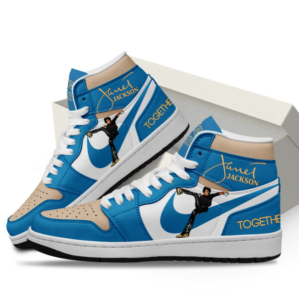 Tubopro Janet Jackson AJ1 High Sneakers Shoes For Men And Women - Image 2