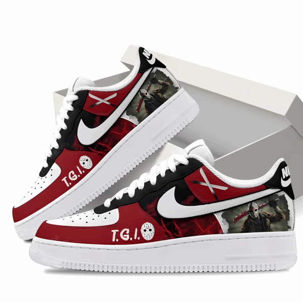 Tubopro Jason Voorhees Air Low-Top Sneakers Shoes For Men And Women - Image 2