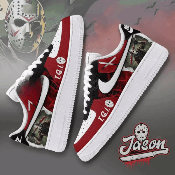 Tubopro Jason Voorhees Air Low-Top Sneakers Shoes For Men And Women - Image 4