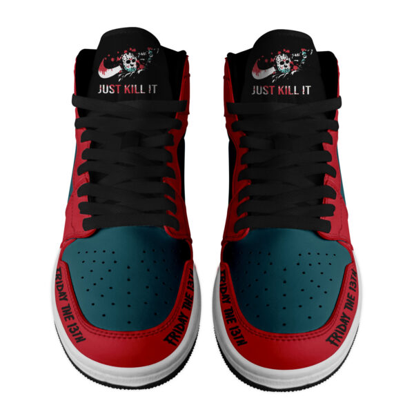 Tubopro Jason Voorhees AJ1 High Sneakers Shoes For Men And Women - Image 2