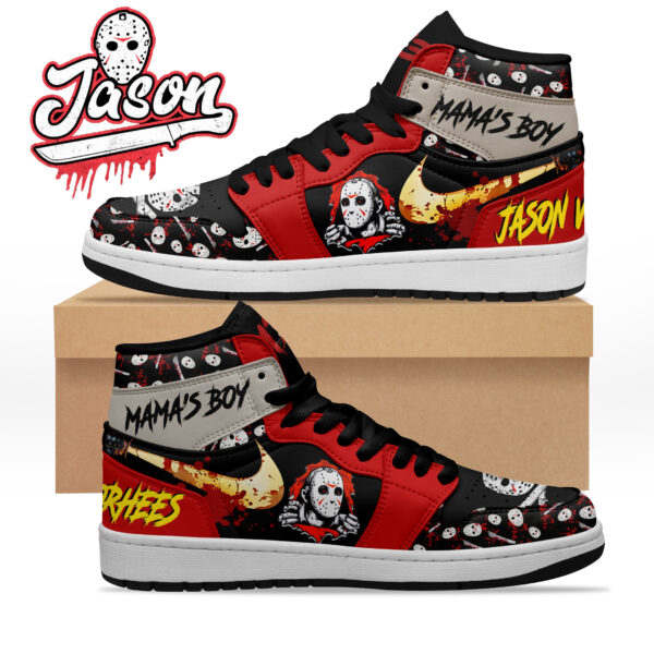 Tubopro Jason Voorhees AJ1 High Sneakers Shoes For Men And Women