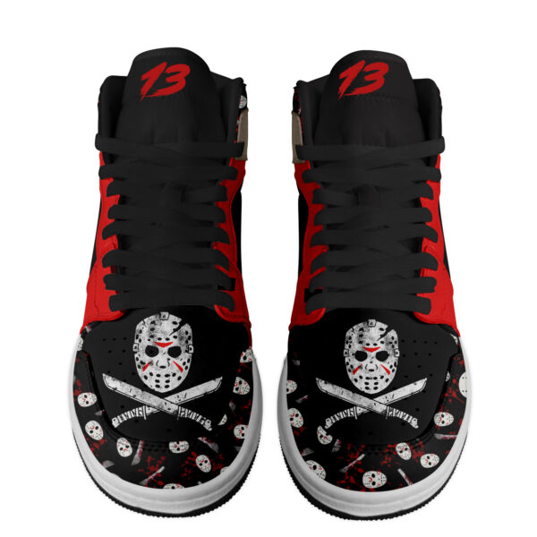 Tubopro Jason Voorhees AJ1 High Sneakers Shoes For Men And Women - Image 2