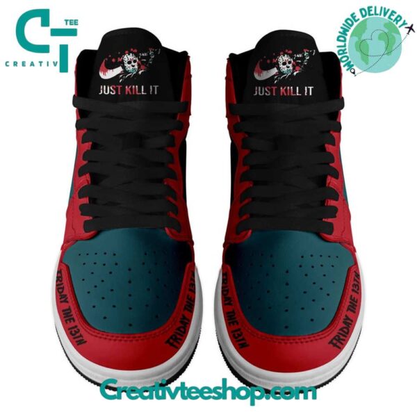 Tubopro Jason Voorhees AJ1 High Sneakers Shoes For Men And Women - Image 2