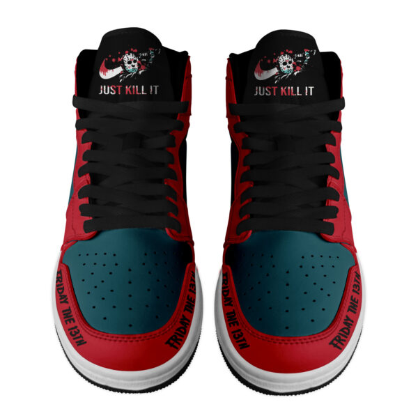 Tubopro Jason Voorhees AJ1 High Sneakers Shoes For Men And Women - Image 2