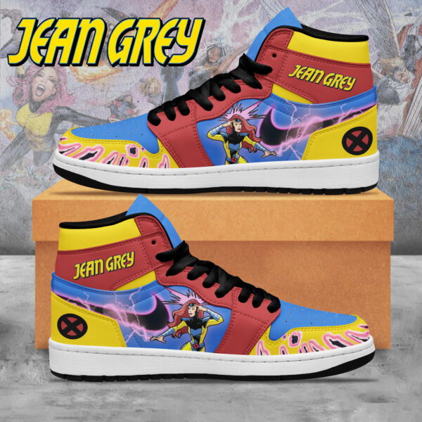 Tubopro Jean Grey X-Men AJ1 High Sneakers Shoes For Men And Women - Image 2