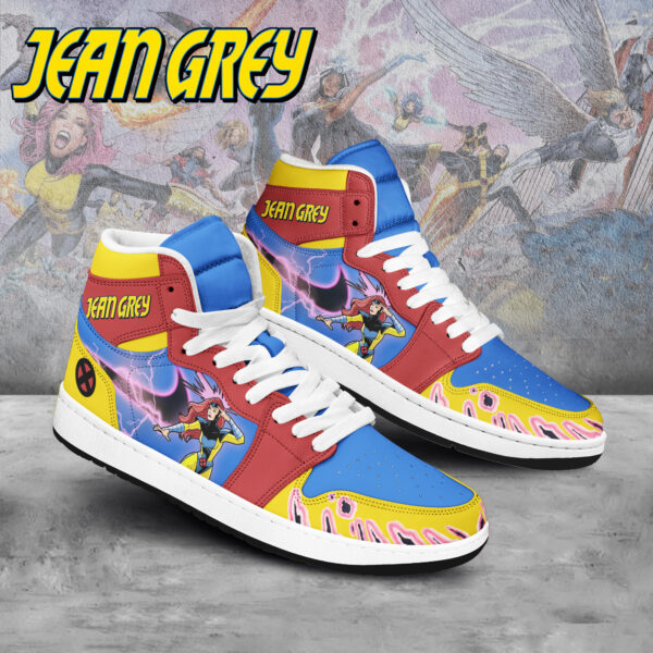 Tubopro Jean Grey X-Men AJ1 High Sneakers Shoes For Men And Women
