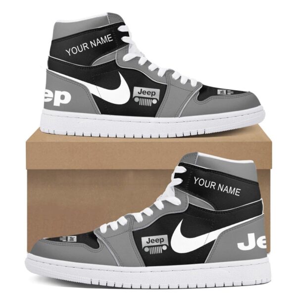 Tubopro Jeep AJ1 High Sneakers Shoes For Men And Women - Image 2