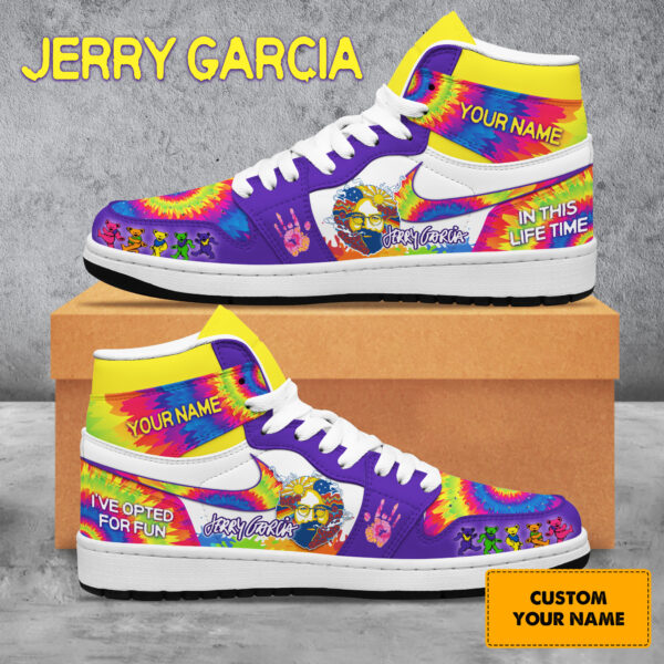 Tubopro Jerry Garcia AJ1 High Sneakers Shoes For Men And Women - Image 2