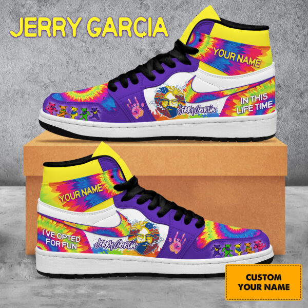 Tubopro Jerry Garcia AJ1 High Sneakers Shoes For Men And Women - Image 2