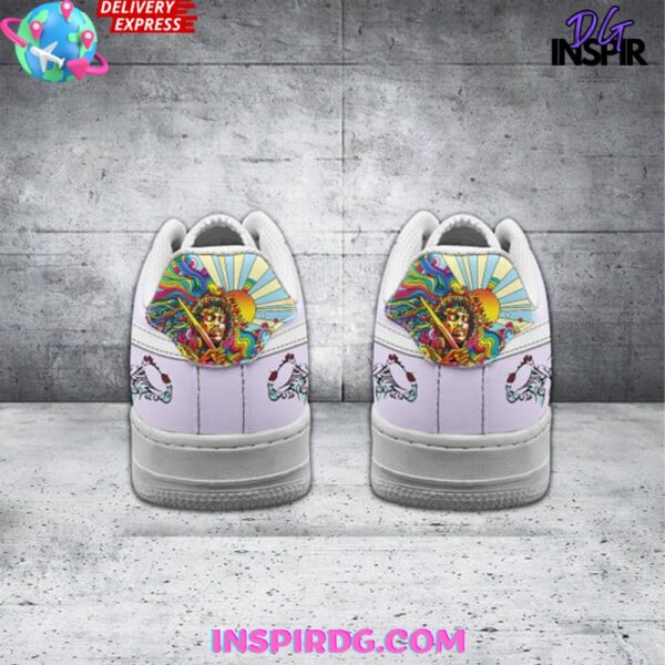 Tubopro Jimi Hendrix Guitarist Air Low-Top Sneakers Shoes For Men And Women - Image 2