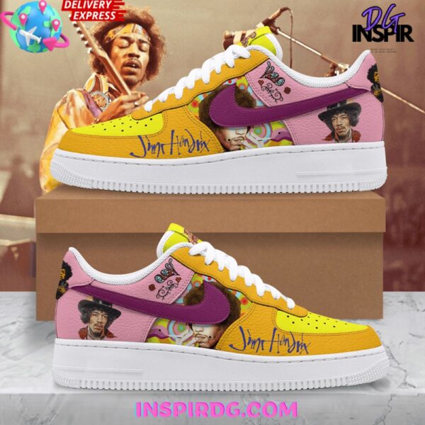 Tubopro Jimi Hendrix Guitarist Air Low-Top Sneakers Shoes For Men And Women