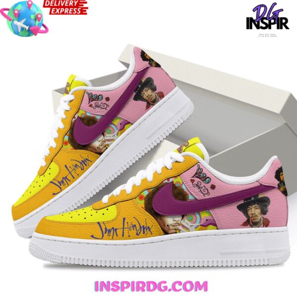 Tubopro Jimi Hendrix Guitarist Air Low-Top Sneakers Shoes For Men And Women - Image 2