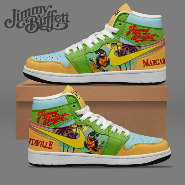 Tubopro Jimmy Buffett AJ1 High Sneakers Shoes For Men And Women
