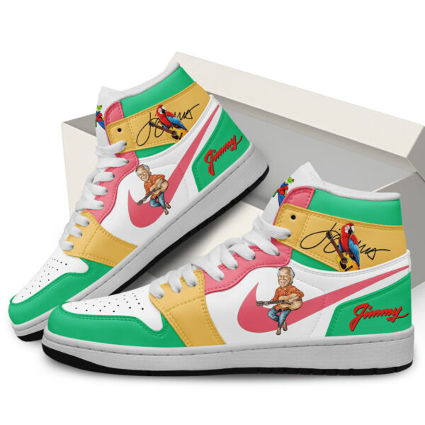 Tubopro Jimmy Buffett AJ1 High Sneakers Shoes For Men And Women