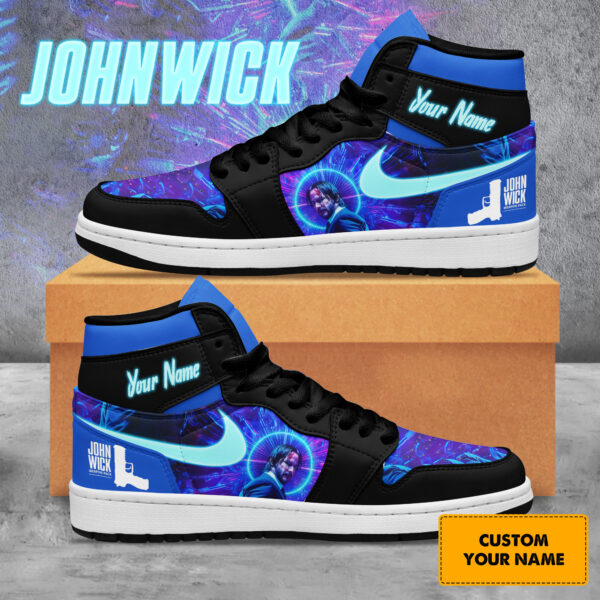 Tubopro John Wick AJ1 High Sneakers Shoes For Men And Women - Image 2