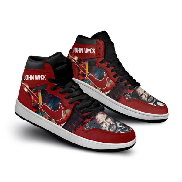 Tubopro John Wick Baba Yaga AJ1 High Sneakers Shoes For Men And Women - Image 2