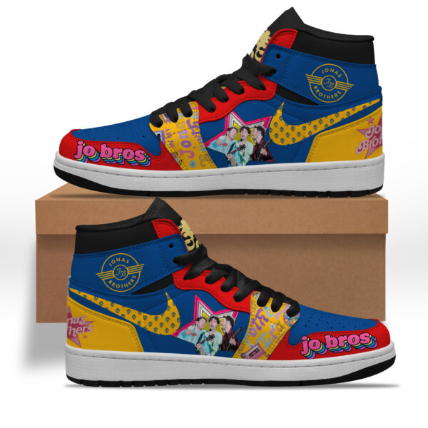 Tubopro Jonas Brothers AJ1 High Sneakers Shoes For Men And Women - Image 4