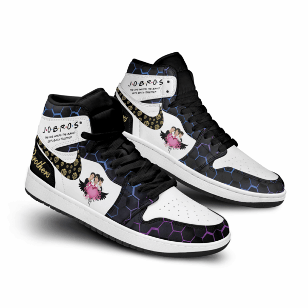 Tubopro Jonas Brothers AJ1 High Sneakers Shoes For Men And Women - Image 2