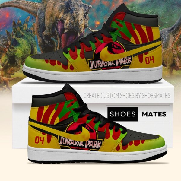 Tubopro Jurassic Park AJ1 High Sneakers Shoes For Men And Women